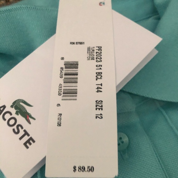 Pristine soft teal scalloped hem detailed placket - Picture 4 of 7